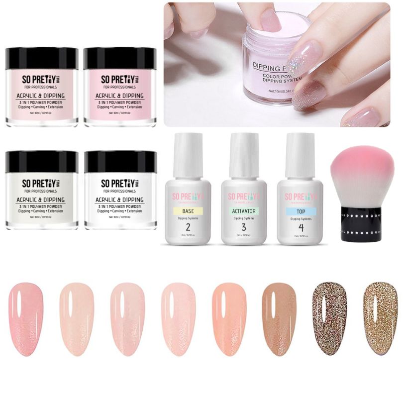 Dip Nail Kit | DIY 4 Colours | So Pretty Nails