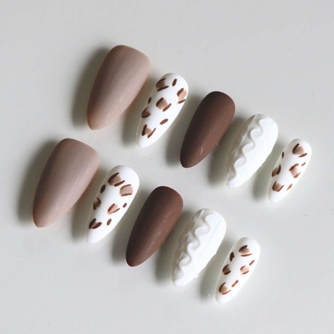 Handmade Press-on Nails - Luxe Leopard