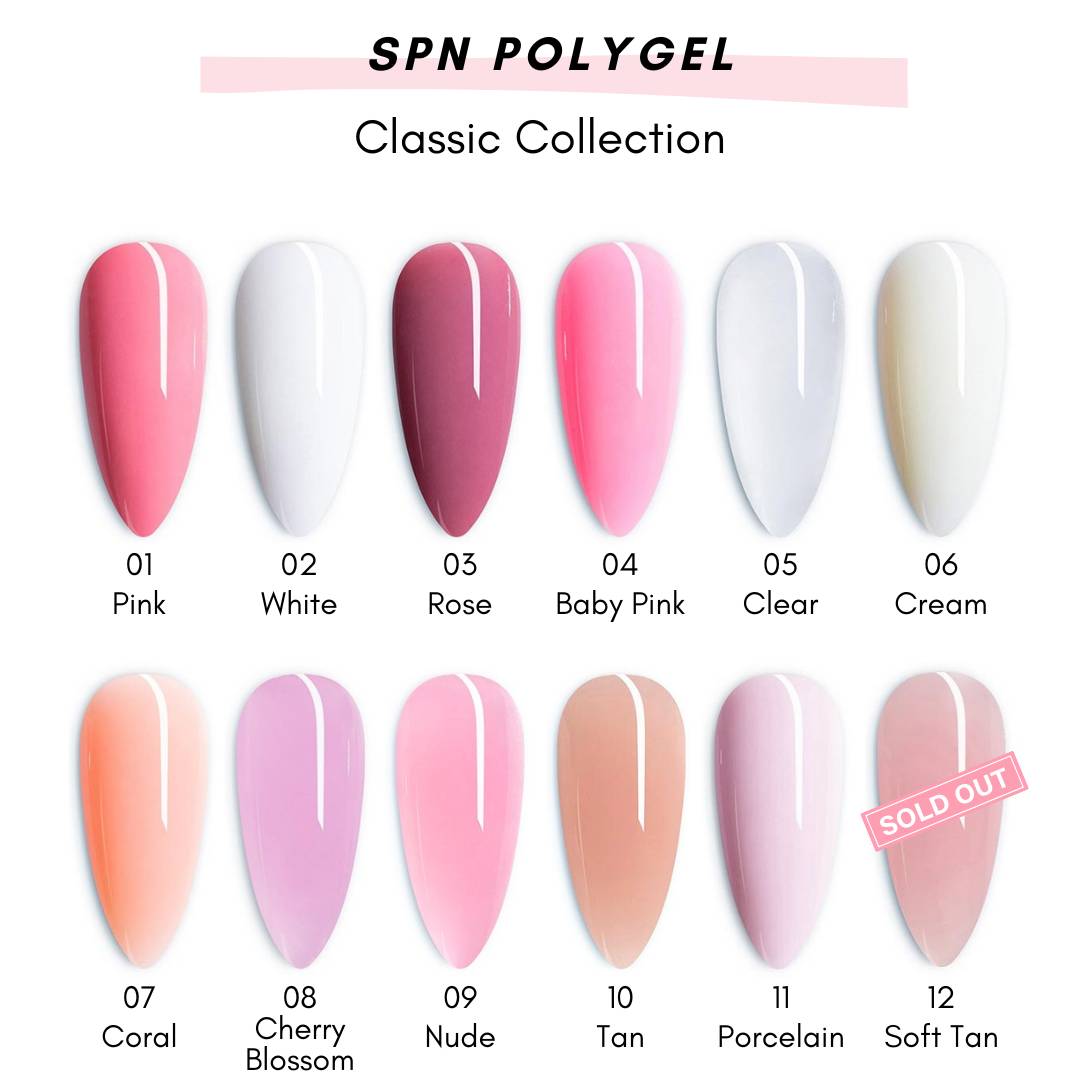 Polygel | Builder Gel | So Pretty Nails | Classic Sahdes