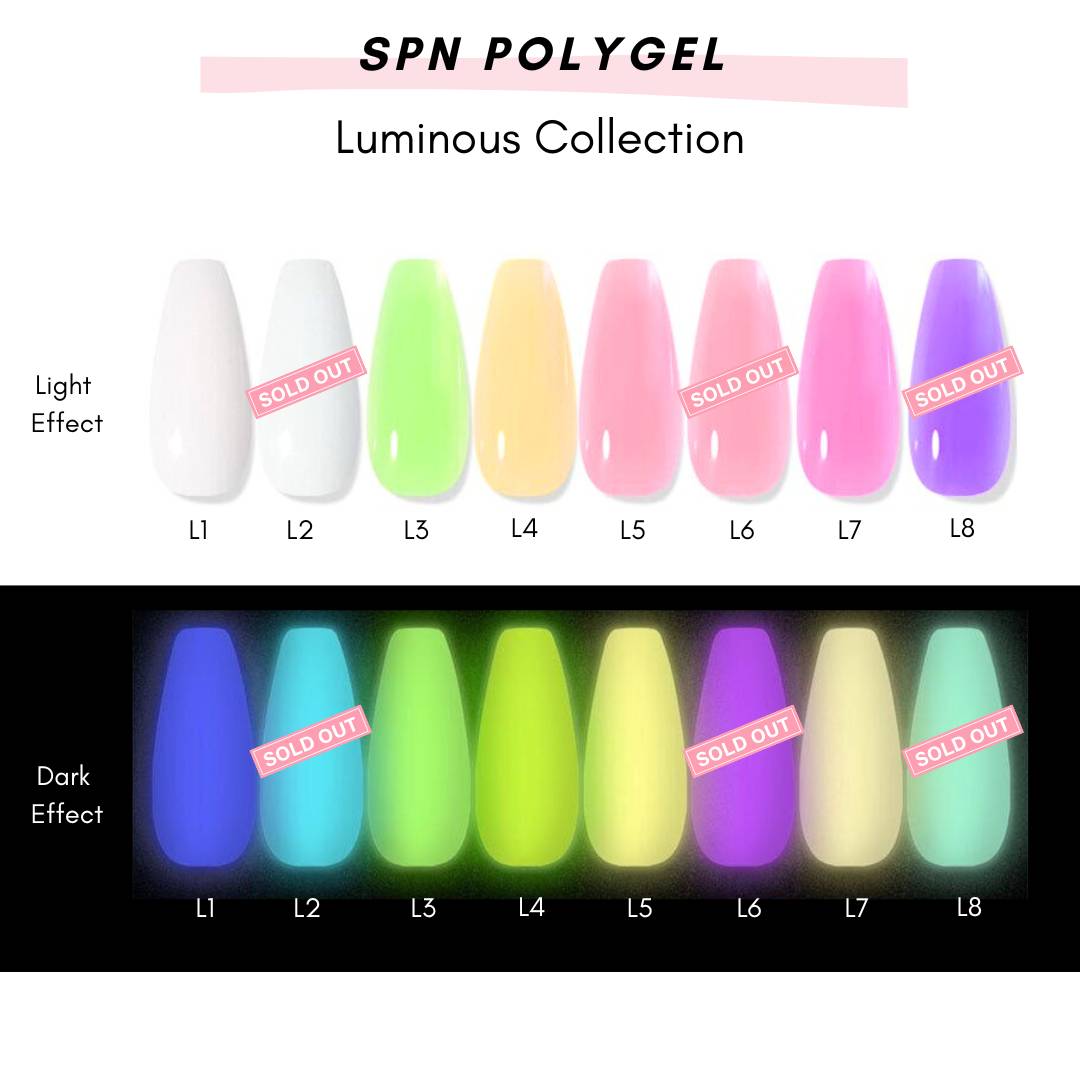 Polygal Color Guide 20-Piece Polygel Nail Kit | 60 Colours | So Pretty Nails
