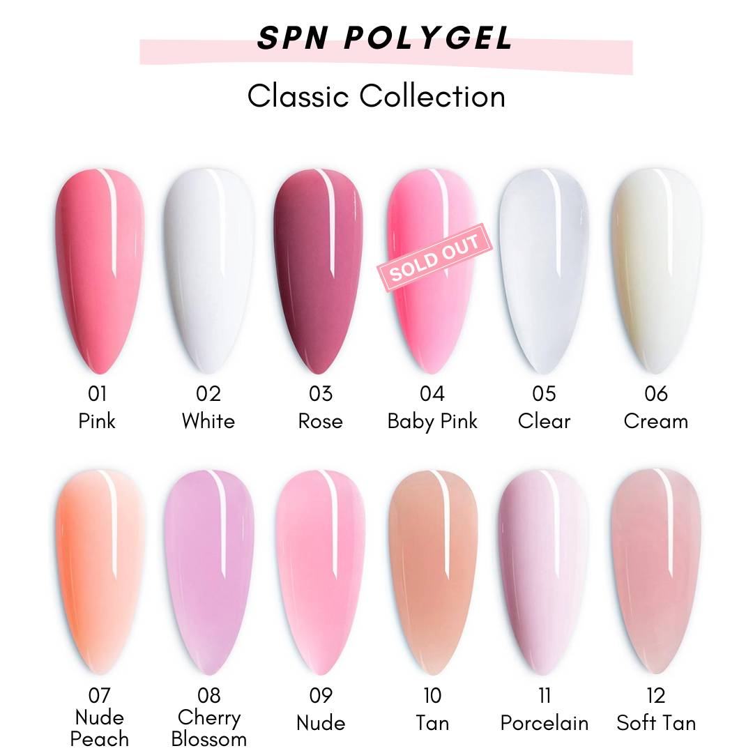 Polygel Pattern 20-Piece Polygel Nail Kit | 60 Colours | So Pretty Nails