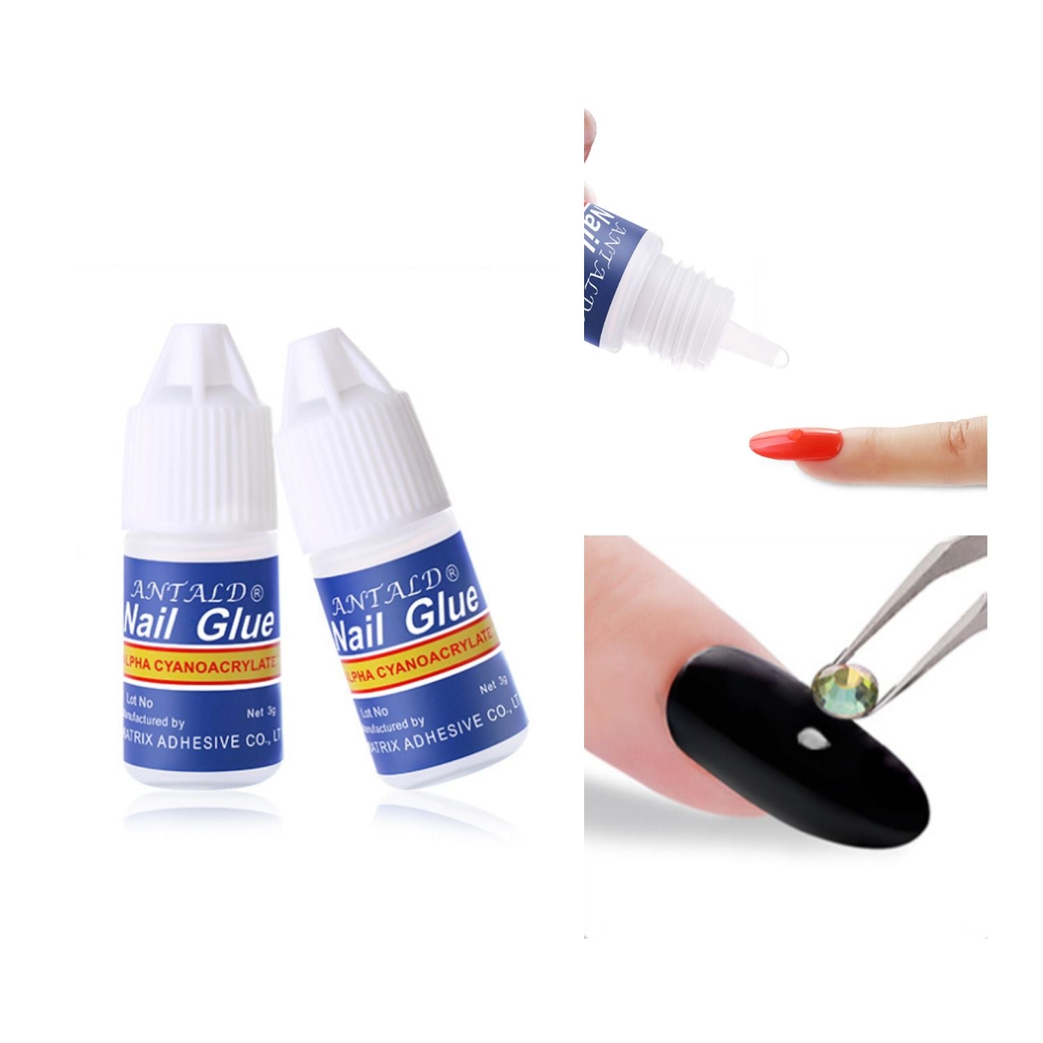 Glitz Accessories & Such iHold Condensed Glue Gel, Rhinestone Glue for Nails,  Bling Adhesive Nail Art Glue, Super Sticky Gem, Jewelry Manicure Decoration  Gel, DIY Builder Tip, Clear UV LED, 15 ml