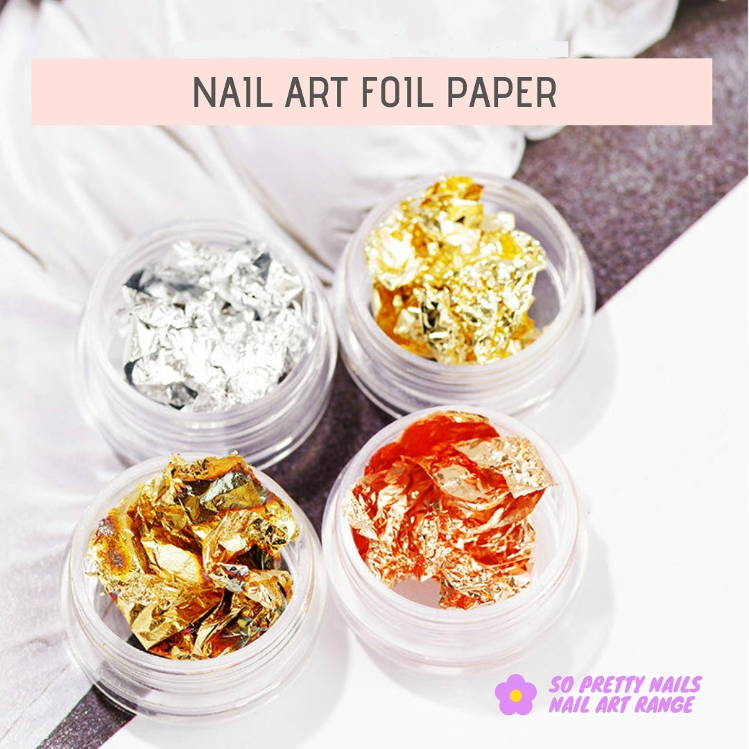 Nail Art Foil Flakes 6 Colors Set – Vettsy