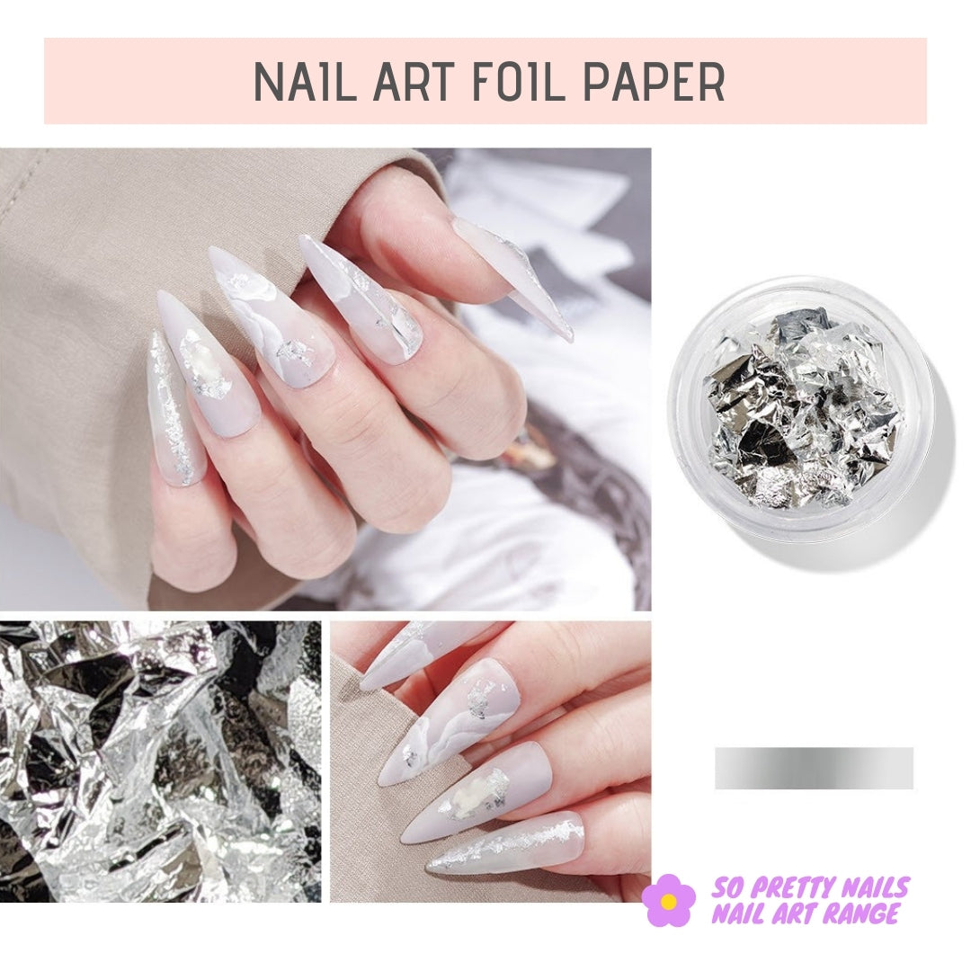 Buy AUOCATTAIL 24 Boxes Foil Nail Art Holographic Aluminum Nail Foil Flakes  Stickers Nail Sequins 3D Glitter Decoration DIY Design Accessories Rainbow Nail  Art Supplies Gold Nail Decals Online at Low Prices