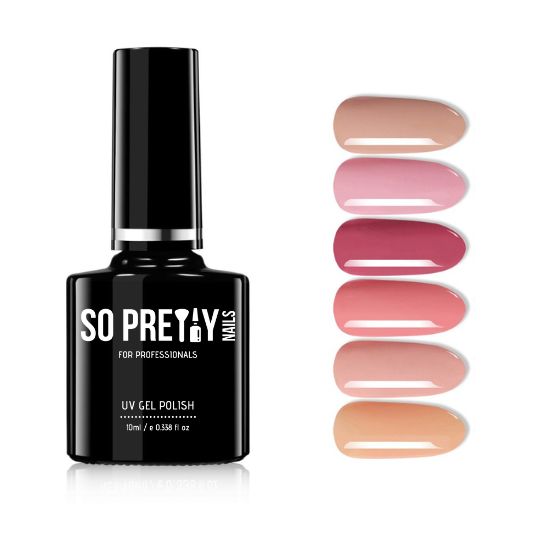 So Pretty Nails' plant-based gel polish offers up to three weeks of chip-free wear in 240 shades.